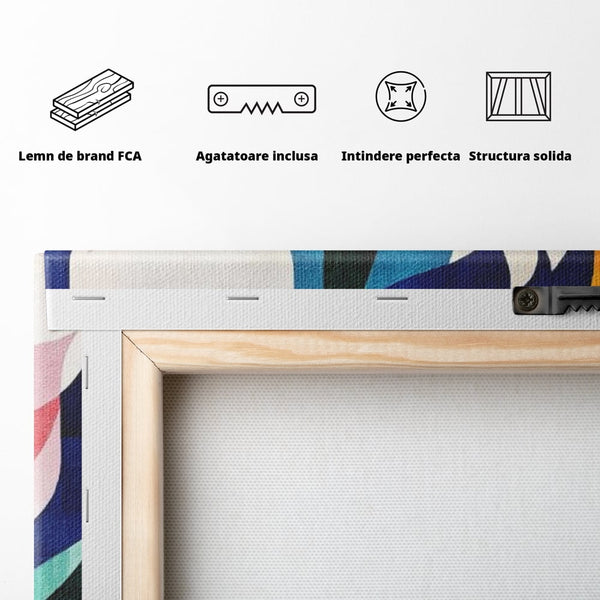 Tablou Canvas Premium, LuxCanva® J1010, Taine Florale, Peisaj, Vegetatie, Abstract, Flori, Modernism, Expozitie, Taine, Cer, Dans, Zbor, Gradina, Living, Dormitor