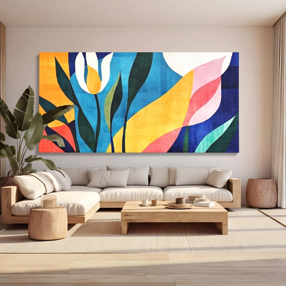 Tablou Canvas Premium, LuxCanva® J1010, Taine Florale, Peisaj, Vegetatie, Abstract, Flori, Modernism, Expozitie, Taine, Cer, Dans, Zbor, Gradina, Living, Dormitor