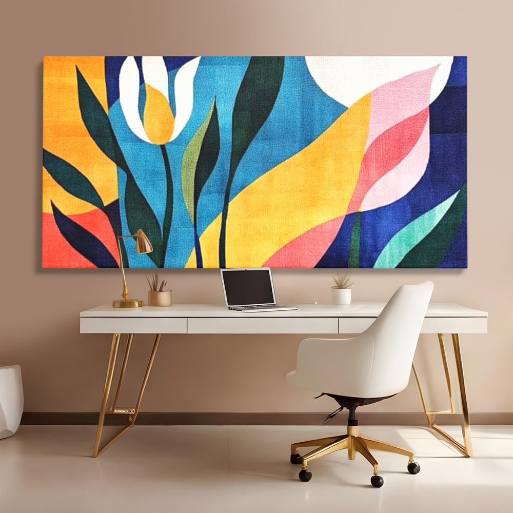 Tablou Canvas Premium, LuxCanva® J1010, Taine Florale, Peisaj, Vegetatie, Abstract, Flori, Modernism, Expozitie, Taine, Cer, Dans, Zbor, Gradina, Living, Dormitor