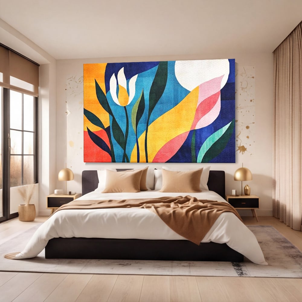 Tablou Canvas Premium, LuxCanva® J1010, Taine Florale, Peisaj, Vegetatie, Abstract, Flori, Modernism, Expozitie, Taine, Cer, Dans, Zbor, Gradina, Living, Dormitor