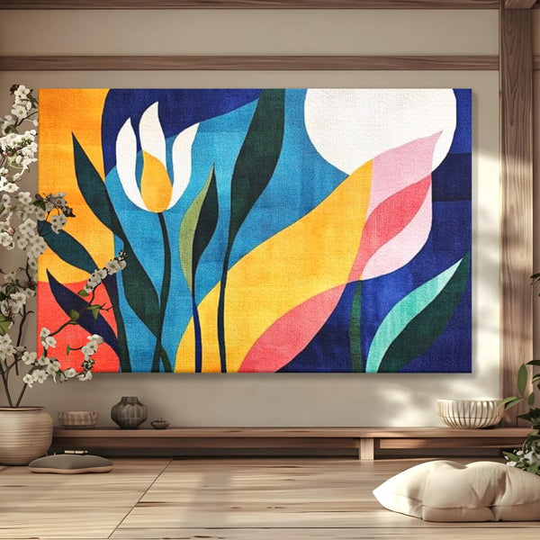 Tablou Canvas Premium, LuxCanva® J1010, Taine Florale, Peisaj, Vegetatie, Abstract, Flori, Modernism, Expozitie, Taine, Cer, Dans, Zbor, Gradina, Living, Dormitor