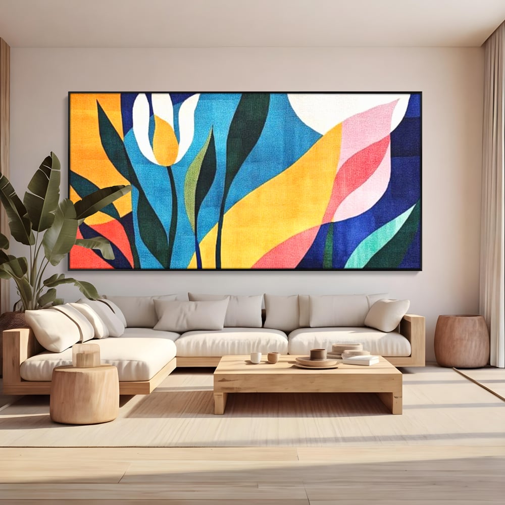 Tablou Canvas Premium, LuxCanva® J1010, Taine Florale, Peisaj, Vegetatie, Abstract, Flori, Modernism, Expozitie, Taine, Cer, Dans, Zbor, Gradina, Living, Dormitor