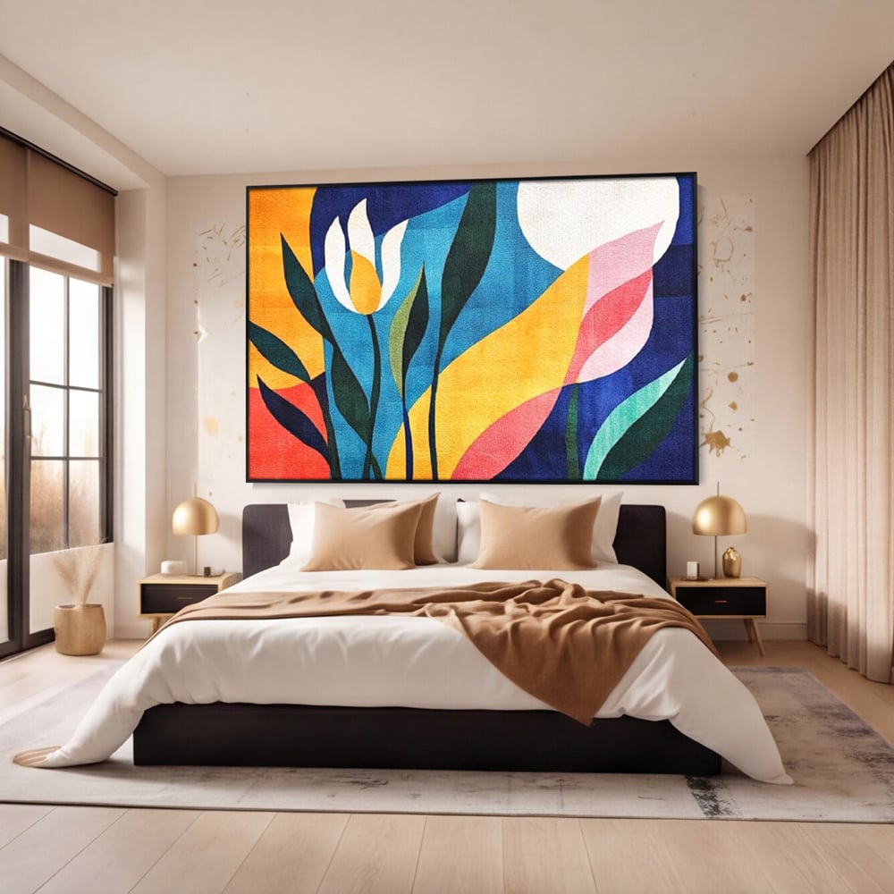 Tablou Canvas Premium, LuxCanva® J1010, Taine Florale, Peisaj, Vegetatie, Abstract, Flori, Modernism, Expozitie, Taine, Cer, Dans, Zbor, Gradina, Living, Dormitor
