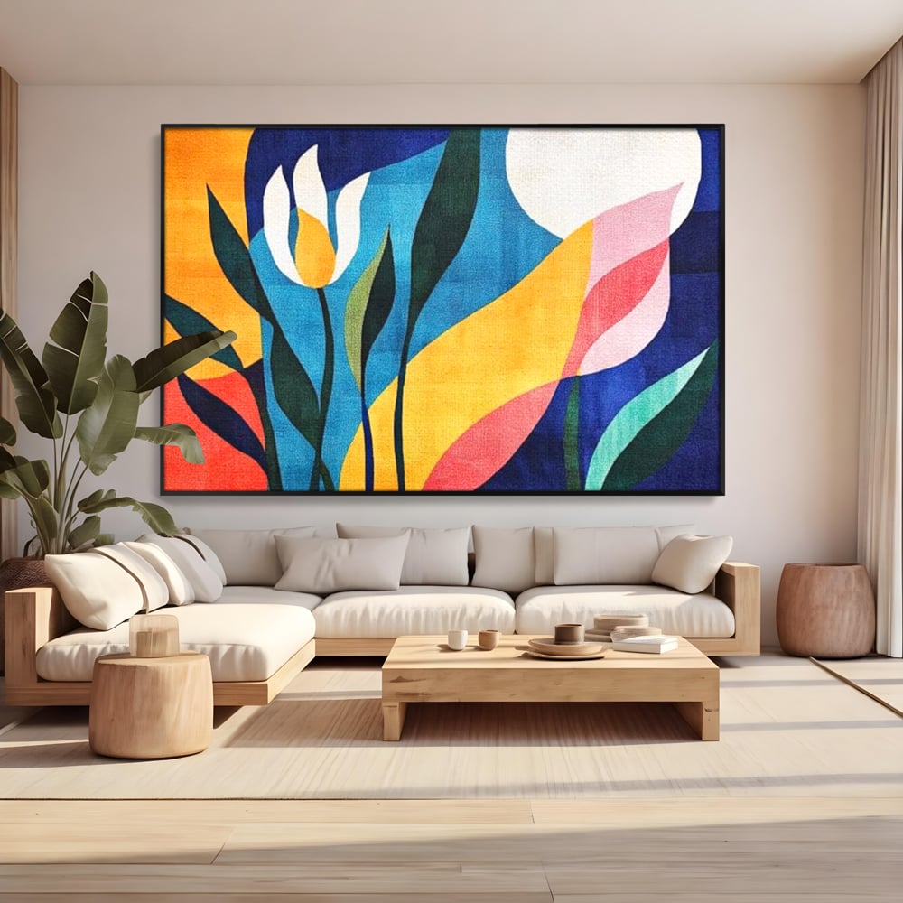 Tablou Canvas Premium, LuxCanva® J1010, Taine Florale, Peisaj, Vegetatie, Abstract, Flori, Modernism, Expozitie, Taine, Cer, Dans, Zbor, Gradina, Living, Dormitor