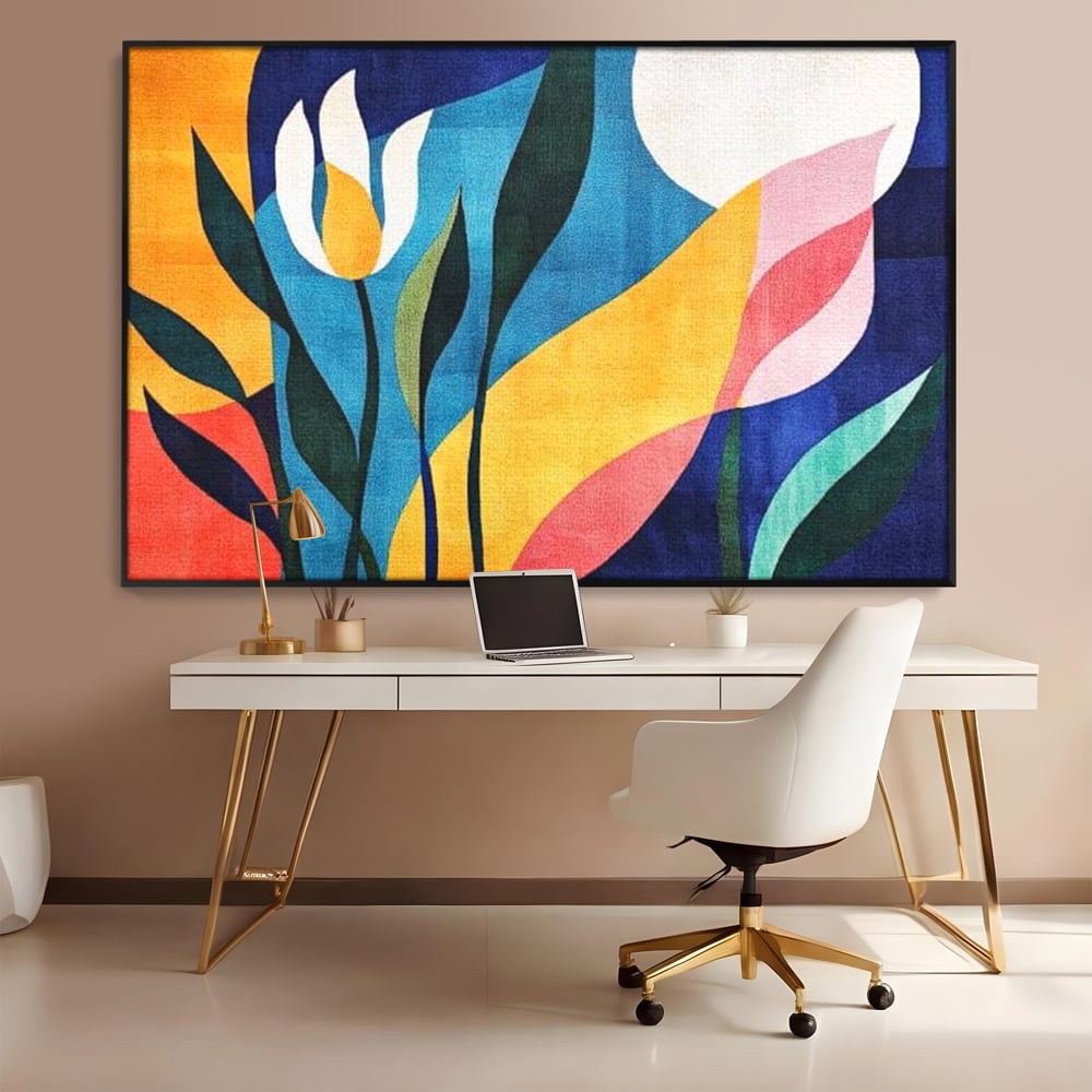 Tablou Canvas Premium, LuxCanva® J1010, Taine Florale, Peisaj, Vegetatie, Abstract, Flori, Modernism, Expozitie, Taine, Cer, Dans, Zbor, Gradina, Living, Dormitor