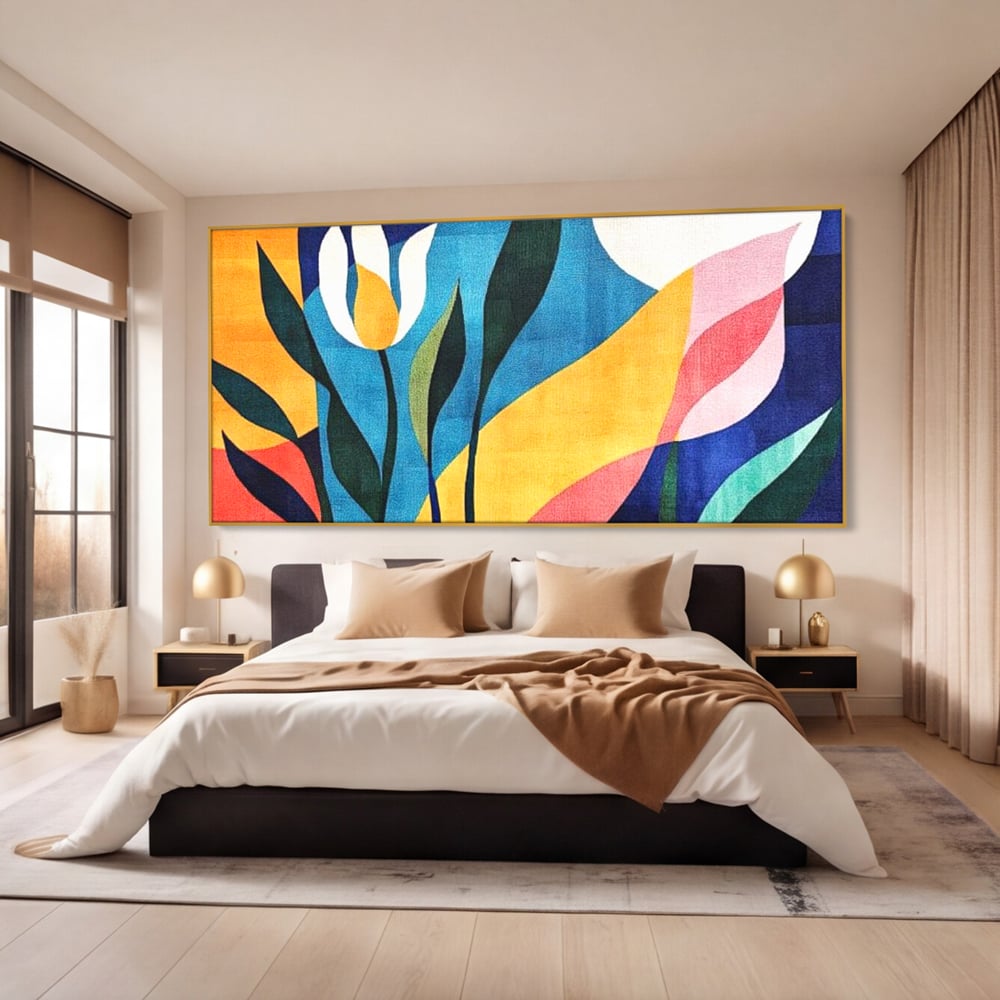 Tablou Canvas Premium, LuxCanva® J1010, Taine Florale, Peisaj, Vegetatie, Abstract, Flori, Modernism, Expozitie, Taine, Cer, Dans, Zbor, Gradina, Living, Dormitor