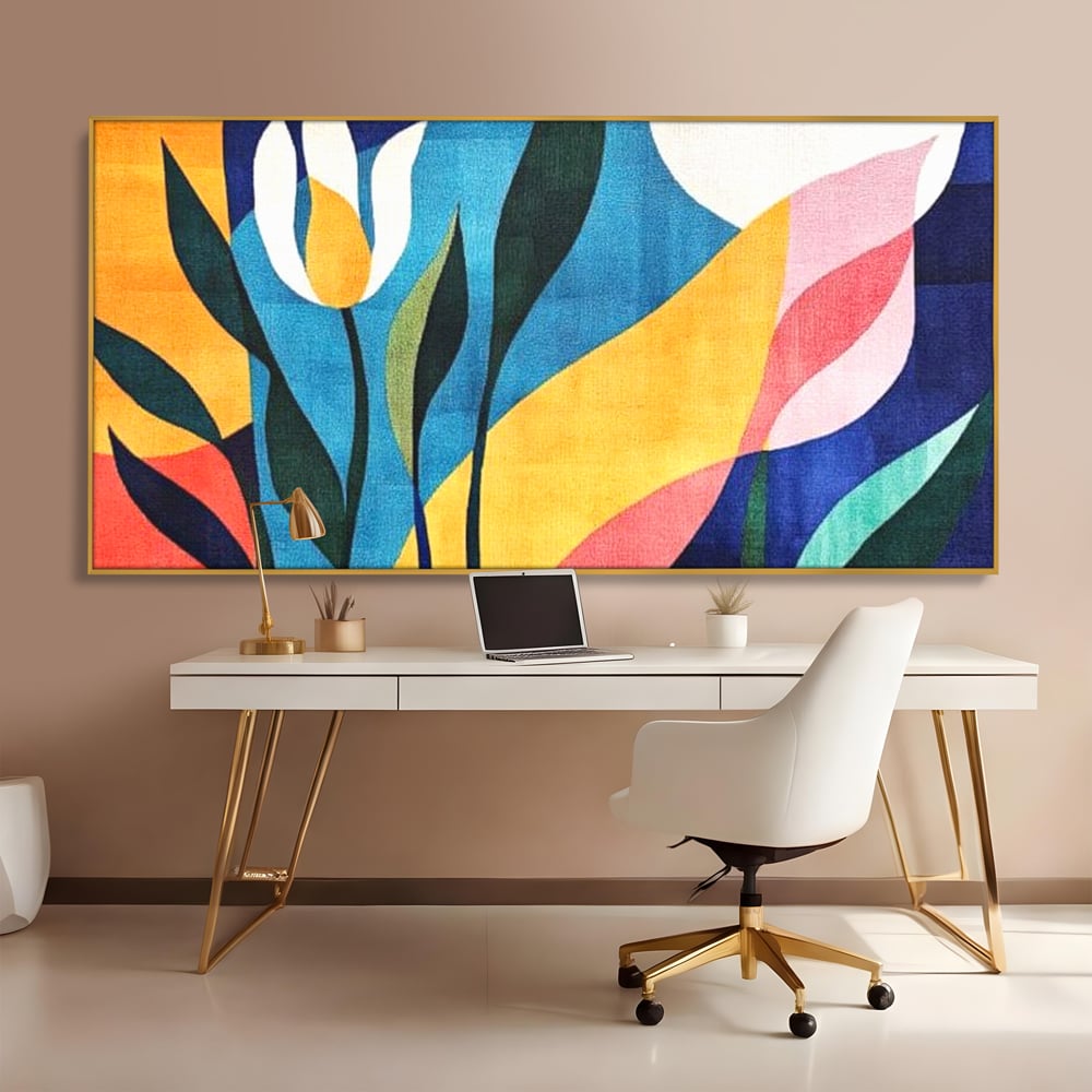 Tablou Canvas Premium, LuxCanva® J1010, Taine Florale, Peisaj, Vegetatie, Abstract, Flori, Modernism, Expozitie, Taine, Cer, Dans, Zbor, Gradina, Living, Dormitor