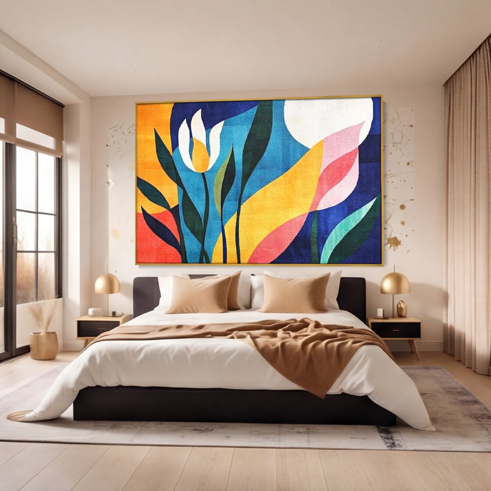 Tablou Canvas Premium, LuxCanva® J1010, Taine Florale, Peisaj, Vegetatie, Abstract, Flori, Modernism, Expozitie, Taine, Cer, Dans, Zbor, Gradina, Living, Dormitor