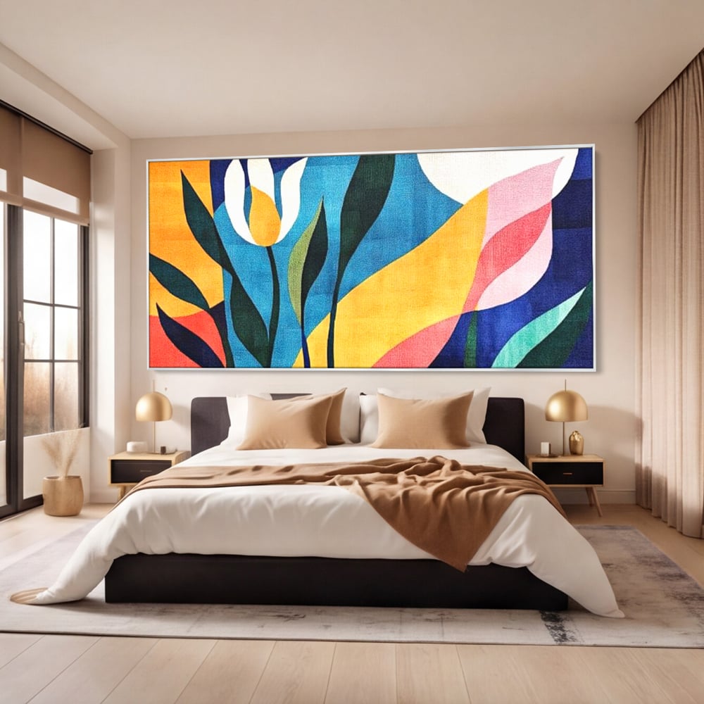 Tablou Canvas Premium, LuxCanva® J1010, Taine Florale, Peisaj, Vegetatie, Abstract, Flori, Modernism, Expozitie, Taine, Cer, Dans, Zbor, Gradina, Living, Dormitor