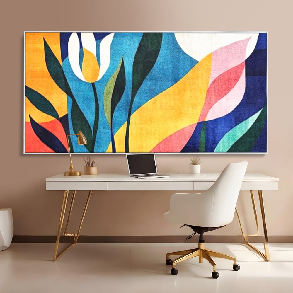 Tablou Canvas Premium, LuxCanva® J1010, Taine Florale, Peisaj, Vegetatie, Abstract, Flori, Modernism, Expozitie, Taine, Cer, Dans, Zbor, Gradina, Living, Dormitor