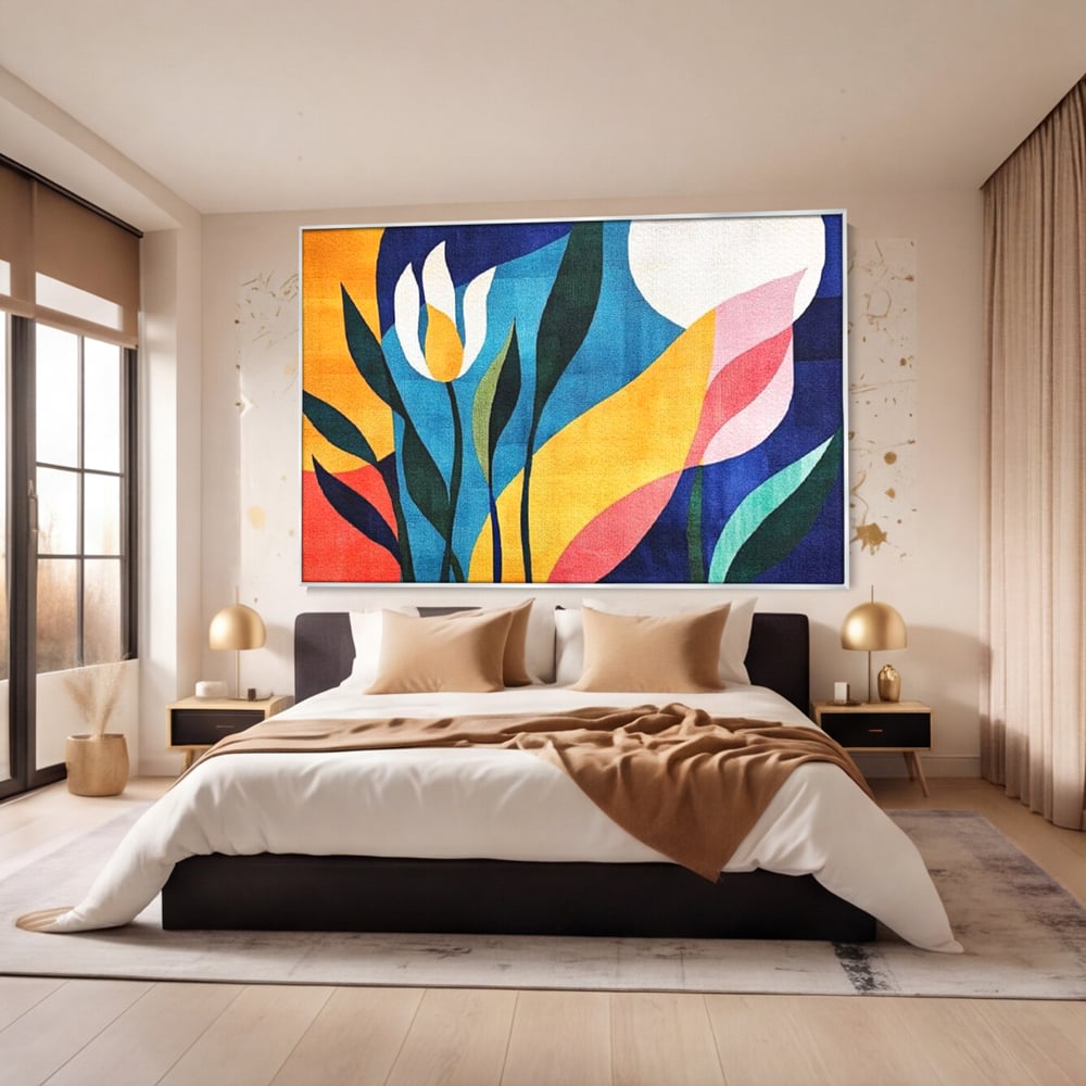 Tablou Canvas Premium, LuxCanva® J1010, Taine Florale, Peisaj, Vegetatie, Abstract, Flori, Modernism, Expozitie, Taine, Cer, Dans, Zbor, Gradina, Living, Dormitor