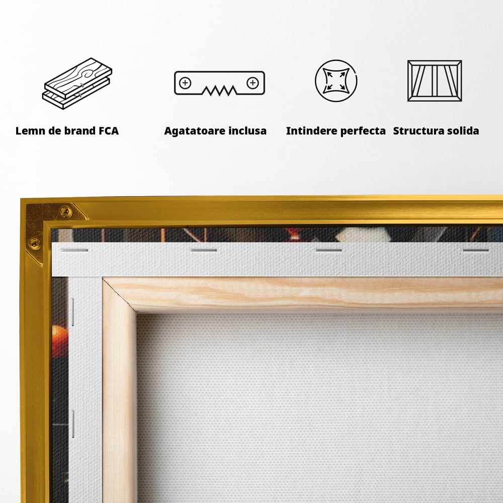 Leinwand Premium Canvas Wall Art, LuxCanva® J1012, Expandierendes Universum, Umlaufbahnen, Gleichgewicht, verschlüsselt, Schwerkraft, abstrakt, Planeten, Universum, Kosmos, Solar, Futurismus, Wohnen, Schlafzimmer