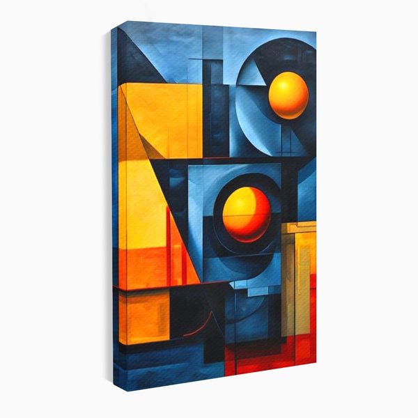 Tablou Canvas Premium, LuxCanva® J1013, Fragmente Din Soare, Arhitectura, Forme, Geometrie, Lumini, Umbre, Solar, Sistem, Flux, Fragmemnte, Cubism, Living, Dormitor
