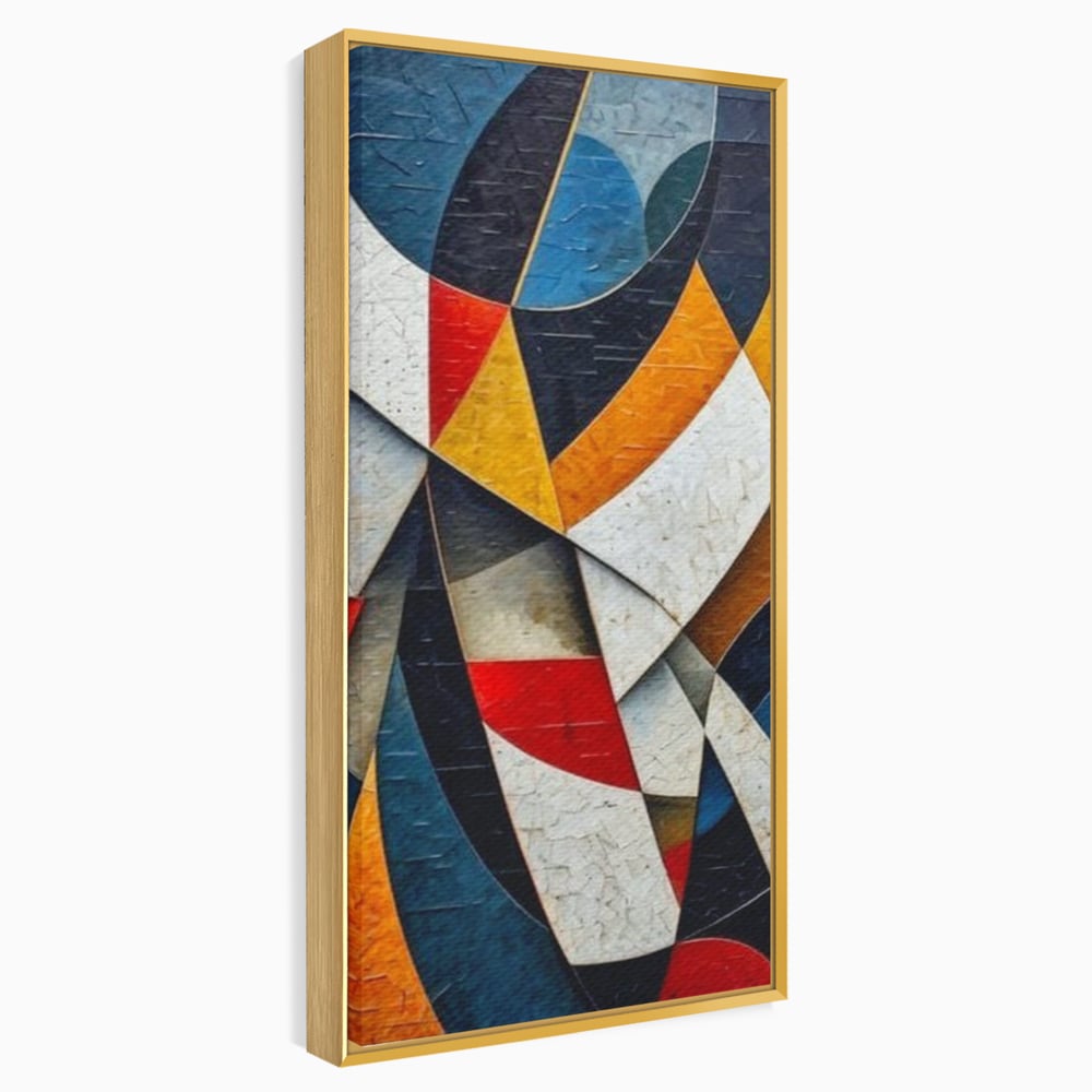 Tablou Canvas Premium, LuxCanva® J1015, Falii de Lumina, Coregrafie, Cromatica, Geometrie, Miscare, Dinamism, Arta, Moderna, Sofisticat, Compozitie, Living, Dormitor