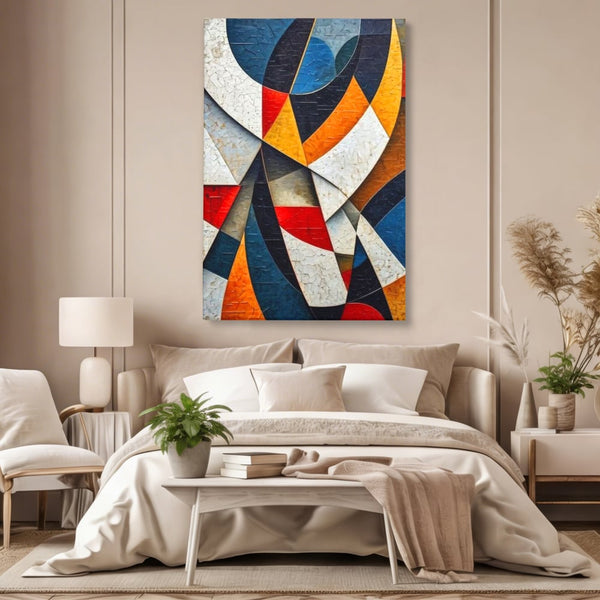 Tablou Canvas Premium, LuxCanva® J1015, Falii de Lumina, Coregrafie, Cromatica, Geometrie, Miscare, Dinamism, Arta, Moderna, Sofisticat, Compozitie, Living, Dormitor