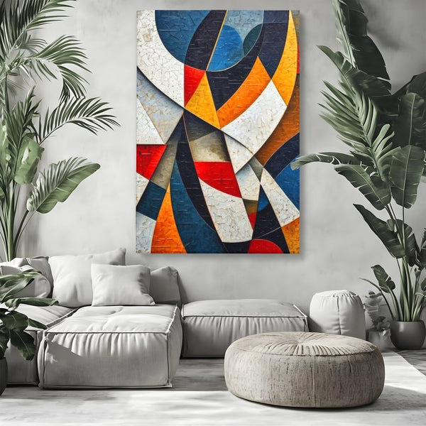Tablou Canvas Premium, LuxCanva® J1015, Falii de Lumina, Coregrafie, Cromatica, Geometrie, Miscare, Dinamism, Arta, Moderna, Sofisticat, Compozitie, Living, Dormitor