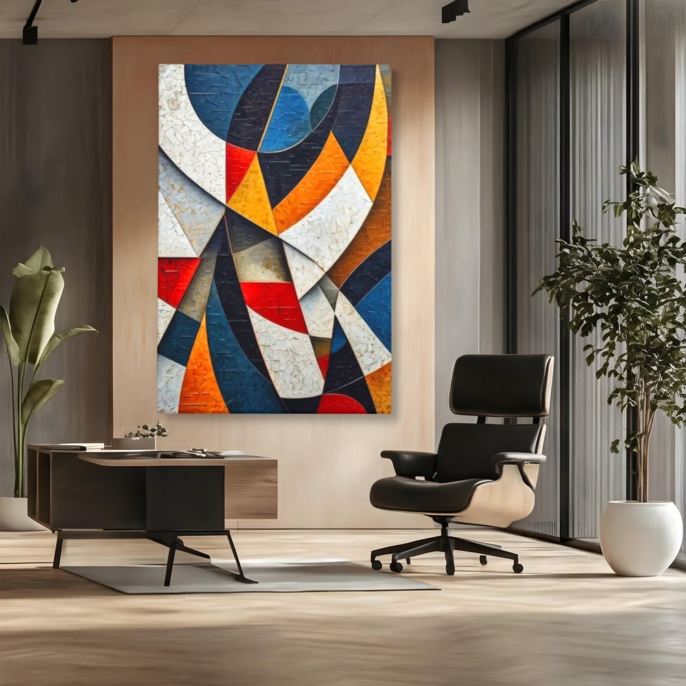 Tablou Canvas Premium, LuxCanva® J1015, Falii de Lumina, Coregrafie, Cromatica, Geometrie, Miscare, Dinamism, Arta, Moderna, Sofisticat, Compozitie, Living, Dormitor