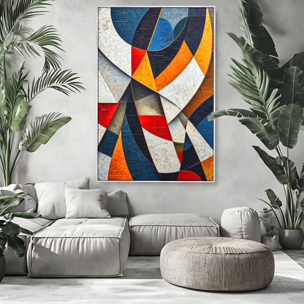 Tablou Canvas Premium, LuxCanva® J1015, Falii de Lumina, Coregrafie, Cromatica, Geometrie, Miscare, Dinamism, Arta, Moderna, Sofisticat, Compozitie, Living, Dormitor