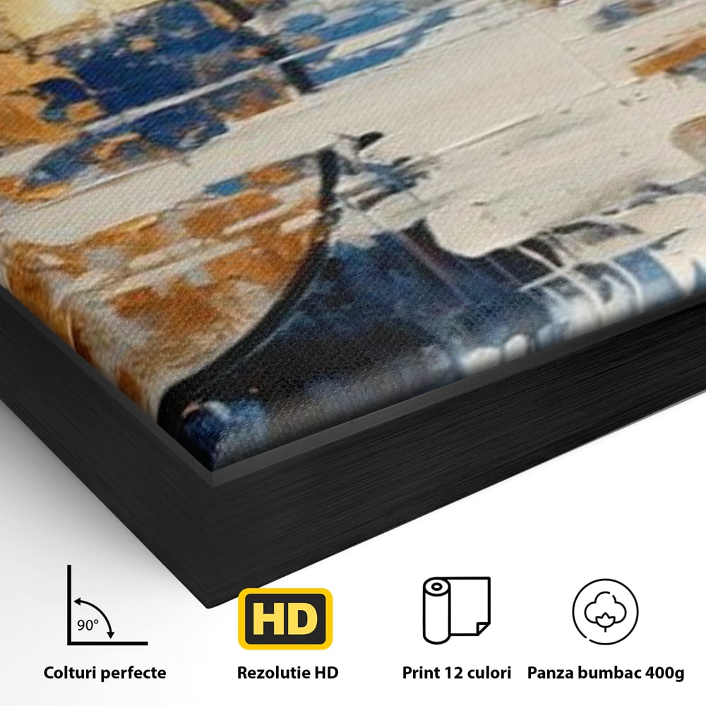 Leinwandbilder Premium, LuxCanva® J1017, Mond im Nachtlicht, Wasser, Astral, Horizont, Kosmisch, Universum, Linien, Marine, Symbolik, Symbolismus, Traumhaft, Licht, Reflexionen, Wohnen, Schlafzimmer