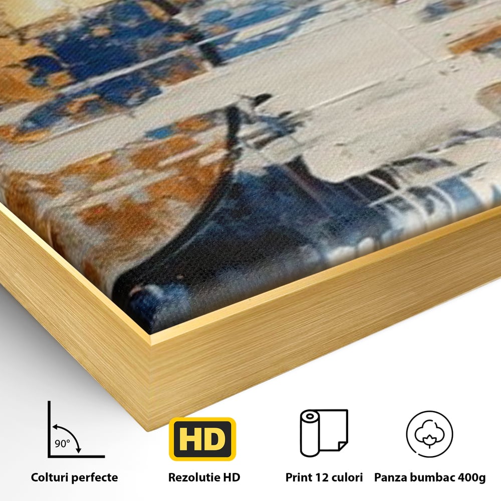Leinwandbilder Premium, LuxCanva® J1017, Mond im Nachtlicht, Wasser, Astral, Horizont, Kosmisch, Universum, Linien, Marine, Symbolik, Symbolismus, Traumhaft, Licht, Reflexionen, Wohnen, Schlafzimmer