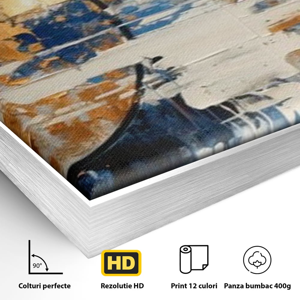 Leinwandbilder Premium, LuxCanva® J1017, Mond im Nachtlicht, Wasser, Astral, Horizont, Kosmisch, Universum, Linien, Marine, Symbolik, Symbolismus, Traumhaft, Licht, Reflexionen, Wohnen, Schlafzimmer
