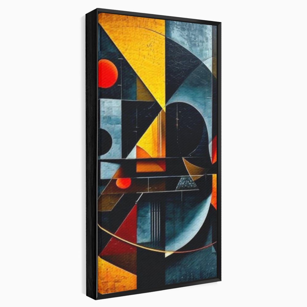 Tablou Canvas Premium, LuxCanva® J1021, Coliziunea Culorilor, Arhitectura, Vise, Culori, Urban, Orbita, Fragmente, Lumina, Haos, Reverie, Living, Dormitor