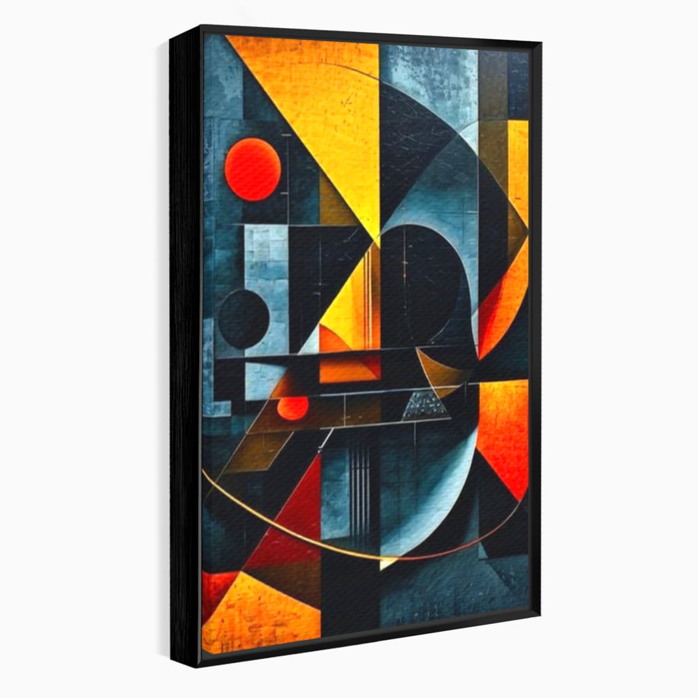 Tablou Canvas Premium, LuxCanva® J1021, Coliziunea Culorilor, Arhitectura, Vise, Culori, Urban, Orbita, Fragmente, Lumina, Haos, Reverie, Living, Dormitor