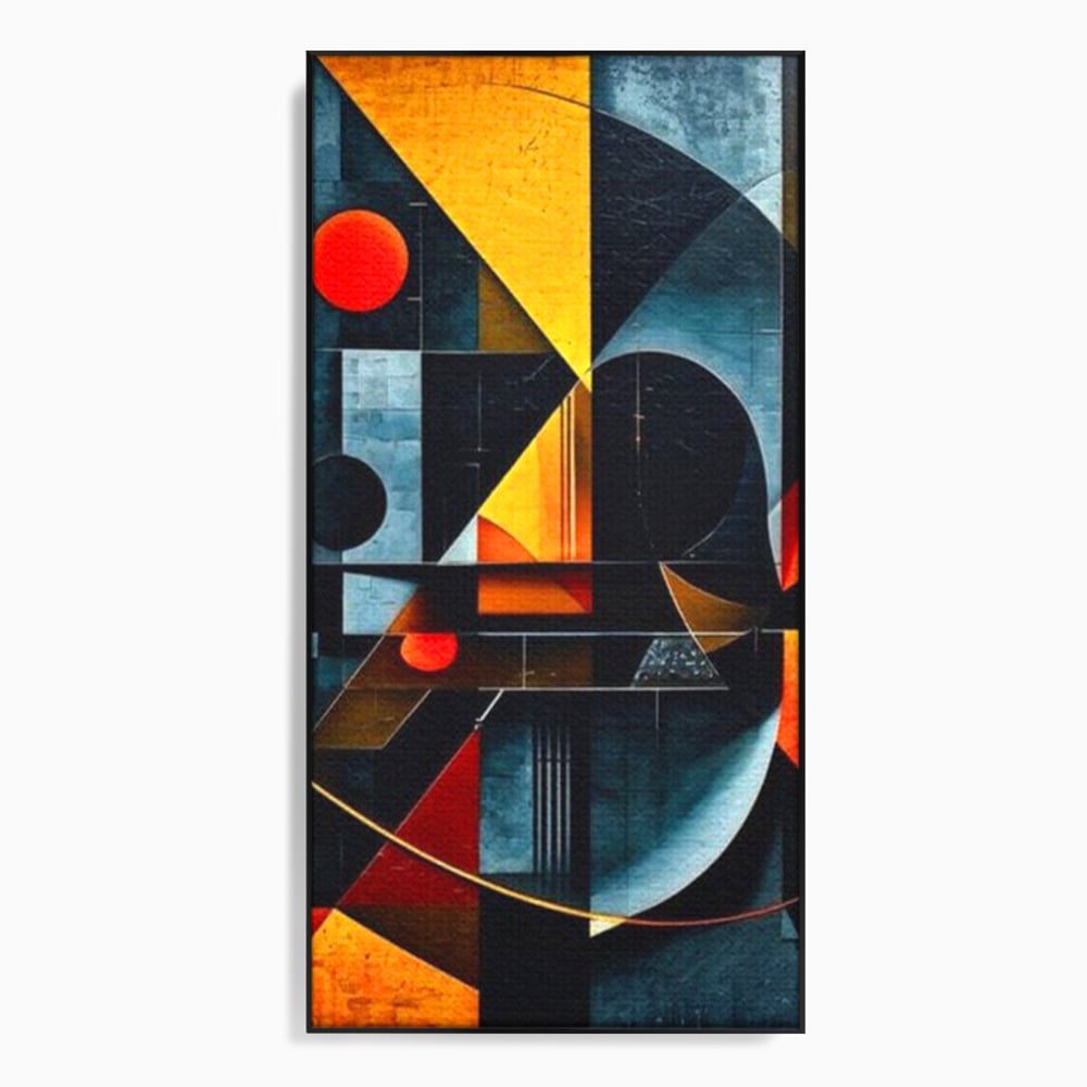 Tablou Canvas Premium, LuxCanva® J1021, Coliziunea Culorilor, Arhitectura, Vise, Culori, Urban, Orbita, Fragmente, Lumina, Haos, Reverie, Living, Dormitor