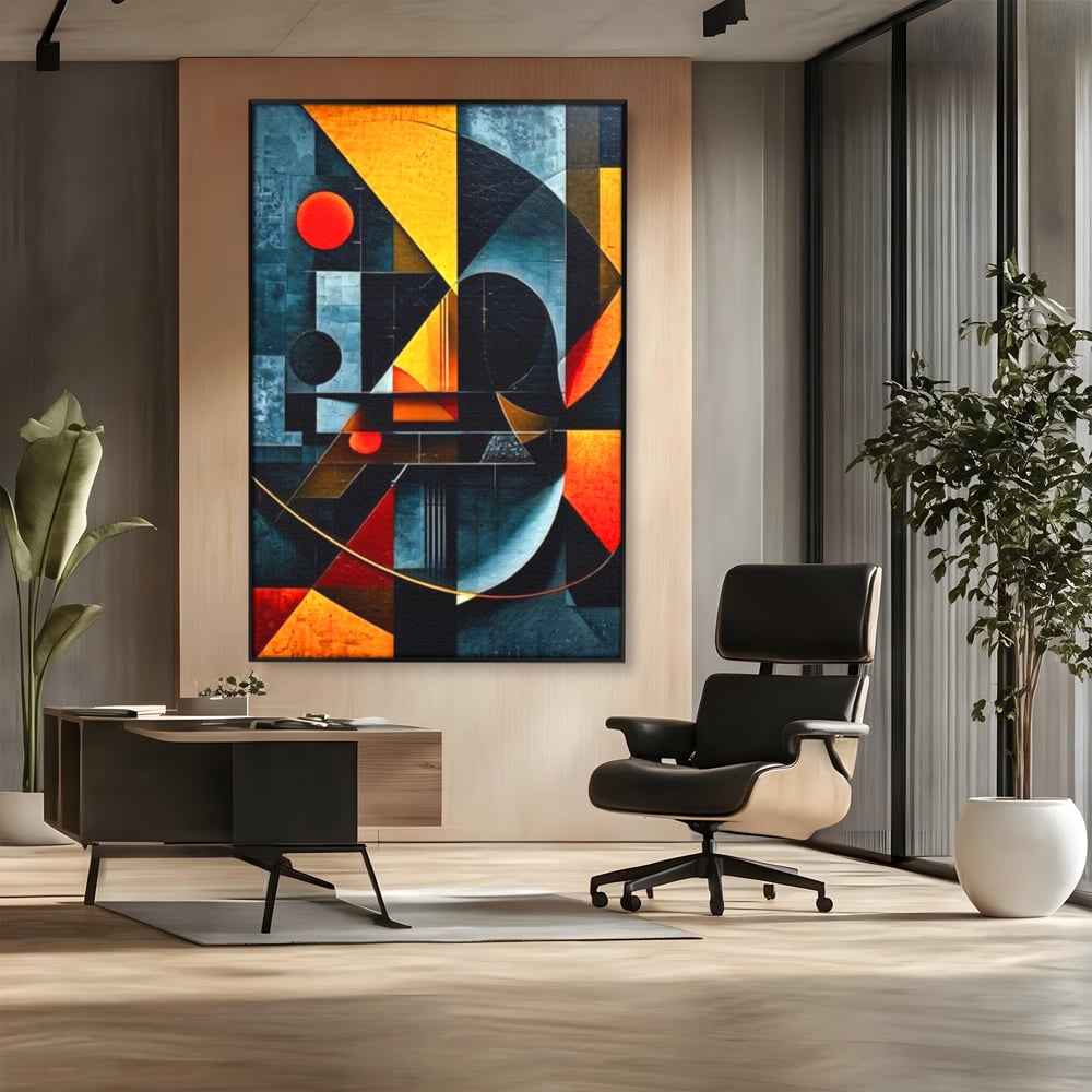 Tablou Canvas Premium, LuxCanva® J1021, Coliziunea Culorilor, Arhitectura, Vise, Culori, Urban, Orbita, Fragmente, Lumina, Haos, Reverie, Living, Dormitor