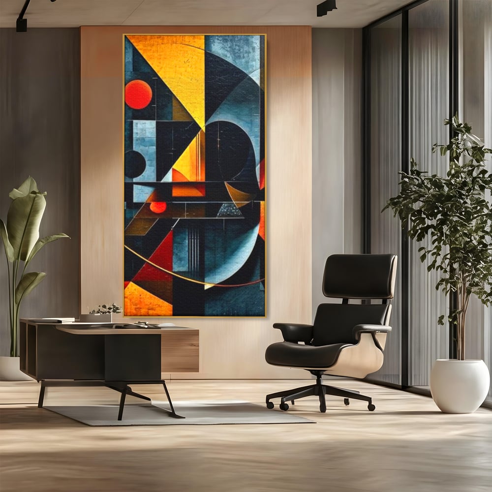 Tablou Canvas Premium, LuxCanva® J1021, Coliziunea Culorilor, Arhitectura, Vise, Culori, Urban, Orbita, Fragmente, Lumina, Haos, Reverie, Living, Dormitor