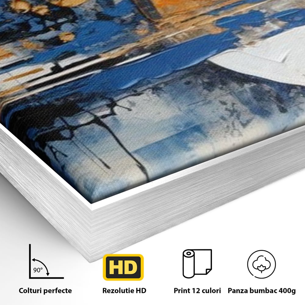 Leinwand Wandkunst Canvas Premium, LuxCanva® J1022, Goldene Eklipse, Glühen, Glitzer, Eleganz, Fluss, Universum, Aufgang, Wirbel, Tanz, Farben, Wellen, Golden, Wohnen, Schlafzimmer