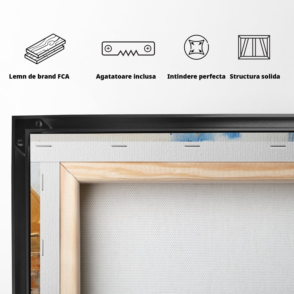 Leinwand Wandkunst Canvas Premium, LuxCanva® J1022, Goldene Eklipse, Glühen, Glitzer, Eleganz, Fluss, Universum, Aufgang, Wirbel, Tanz, Farben, Wellen, Golden, Wohnen, Schlafzimmer