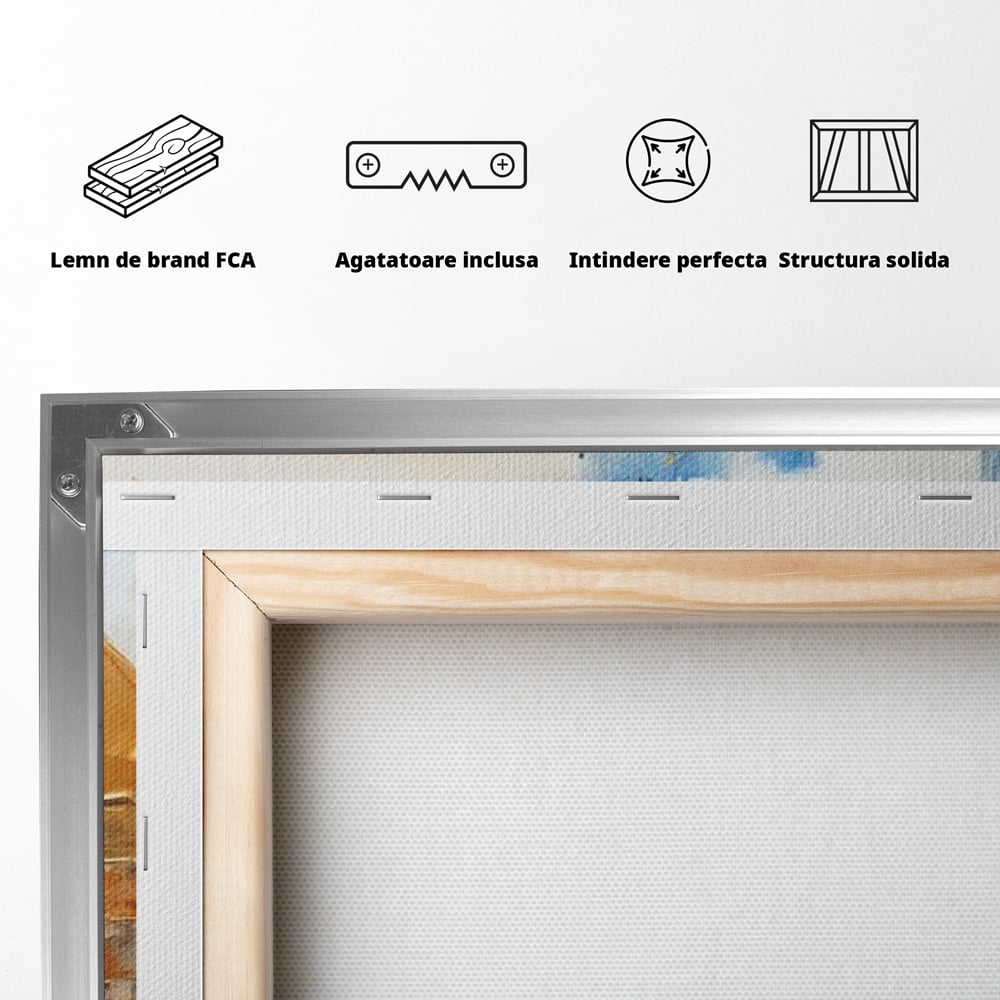 Leinwand Wandkunst Canvas Premium, LuxCanva® J1022, Goldene Eklipse, Glühen, Glitzer, Eleganz, Fluss, Universum, Aufgang, Wirbel, Tanz, Farben, Wellen, Golden, Wohnen, Schlafzimmer