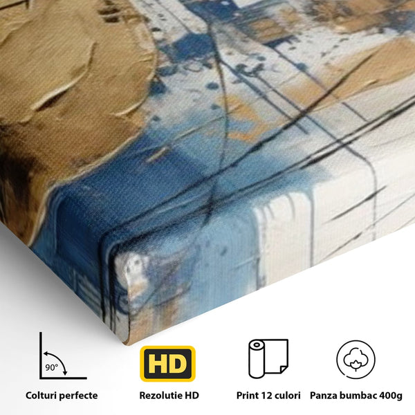 Leinwand Wandkunst Canvas Premium, LuxCanva® J1023, Kosmische Kollision, Universum, Energie, Sterne, Geburt, Feuer, Licht, Aura, Orbit, Leidenschaft, Himmel, Scantee, Wohnen, Schlafzimmer