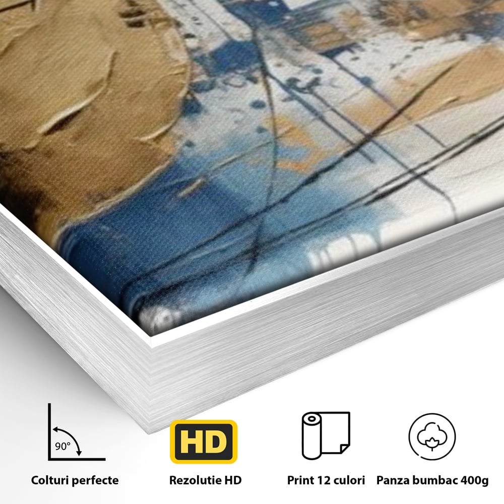 Leinwand Wandkunst Canvas Premium, LuxCanva® J1023, Kosmische Kollision, Universum, Energie, Sterne, Geburt, Feuer, Licht, Aura, Orbit, Leidenschaft, Himmel, Scantee, Wohnen, Schlafzimmer