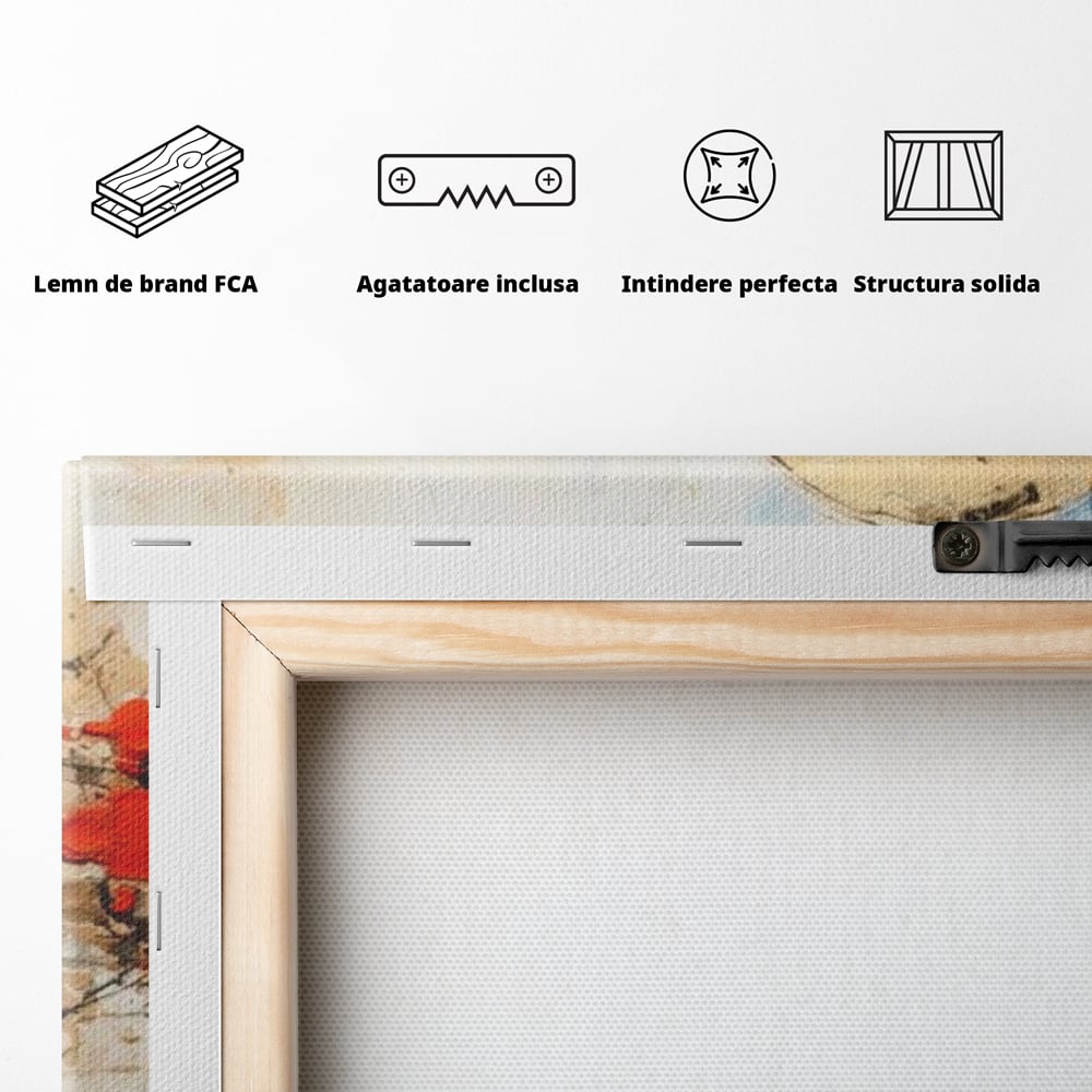 Leinwand Wandkunst Canvas Premium, LuxCanva® J1023, Kosmische Kollision, Universum, Energie, Sterne, Geburt, Feuer, Licht, Aura, Orbit, Leidenschaft, Himmel, Scantee, Wohnen, Schlafzimmer