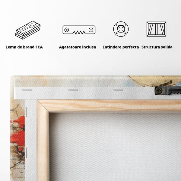 Leinwand Wandkunst Canvas Premium, LuxCanva® J1023, Kosmische Kollision, Universum, Energie, Sterne, Geburt, Feuer, Licht, Aura, Orbit, Leidenschaft, Himmel, Scantee, Wohnen, Schlafzimmer