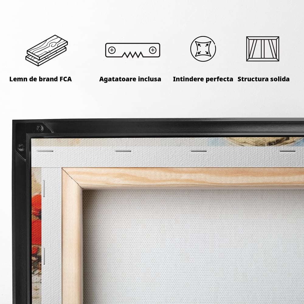 Leinwand Wandkunst Canvas Premium, LuxCanva® J1023, Kosmische Kollision, Universum, Energie, Sterne, Geburt, Feuer, Licht, Aura, Orbit, Leidenschaft, Himmel, Scantee, Wohnen, Schlafzimmer