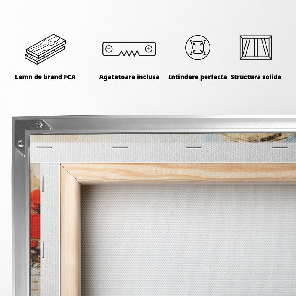Leinwand Wandkunst Canvas Premium, LuxCanva® J1023, Kosmische Kollision, Universum, Energie, Sterne, Geburt, Feuer, Licht, Aura, Orbit, Leidenschaft, Himmel, Scantee, Wohnen, Schlafzimmer
