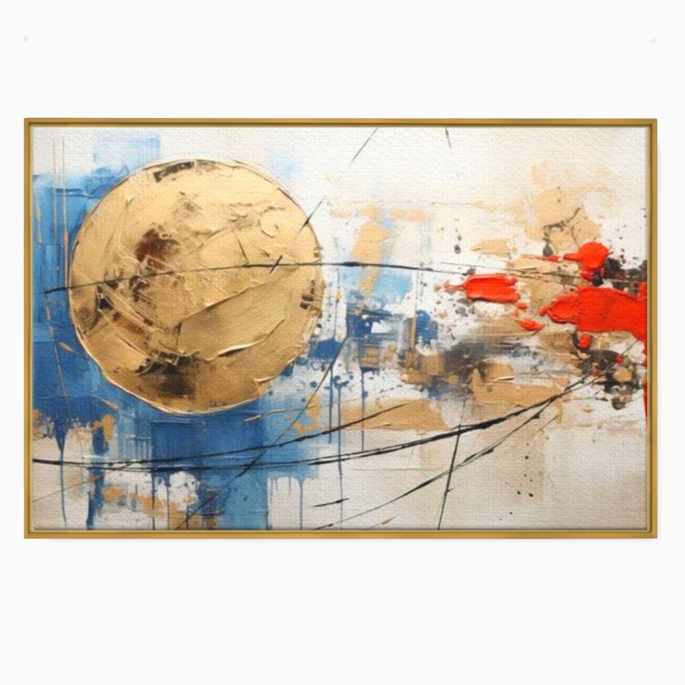 Leinwand Wandkunst Canvas Premium, LuxCanva® J1023, Kosmische Kollision, Universum, Energie, Sterne, Geburt, Feuer, Licht, Aura, Orbit, Leidenschaft, Himmel, Scantee, Wohnen, Schlafzimmer