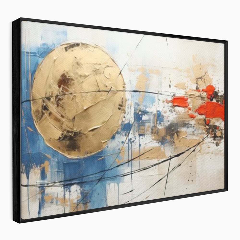 Leinwand Wandkunst Canvas Premium, LuxCanva® J1023, Kosmische Kollision, Universum, Energie, Sterne, Geburt, Feuer, Licht, Aura, Orbit, Leidenschaft, Himmel, Scantee, Wohnen, Schlafzimmer
