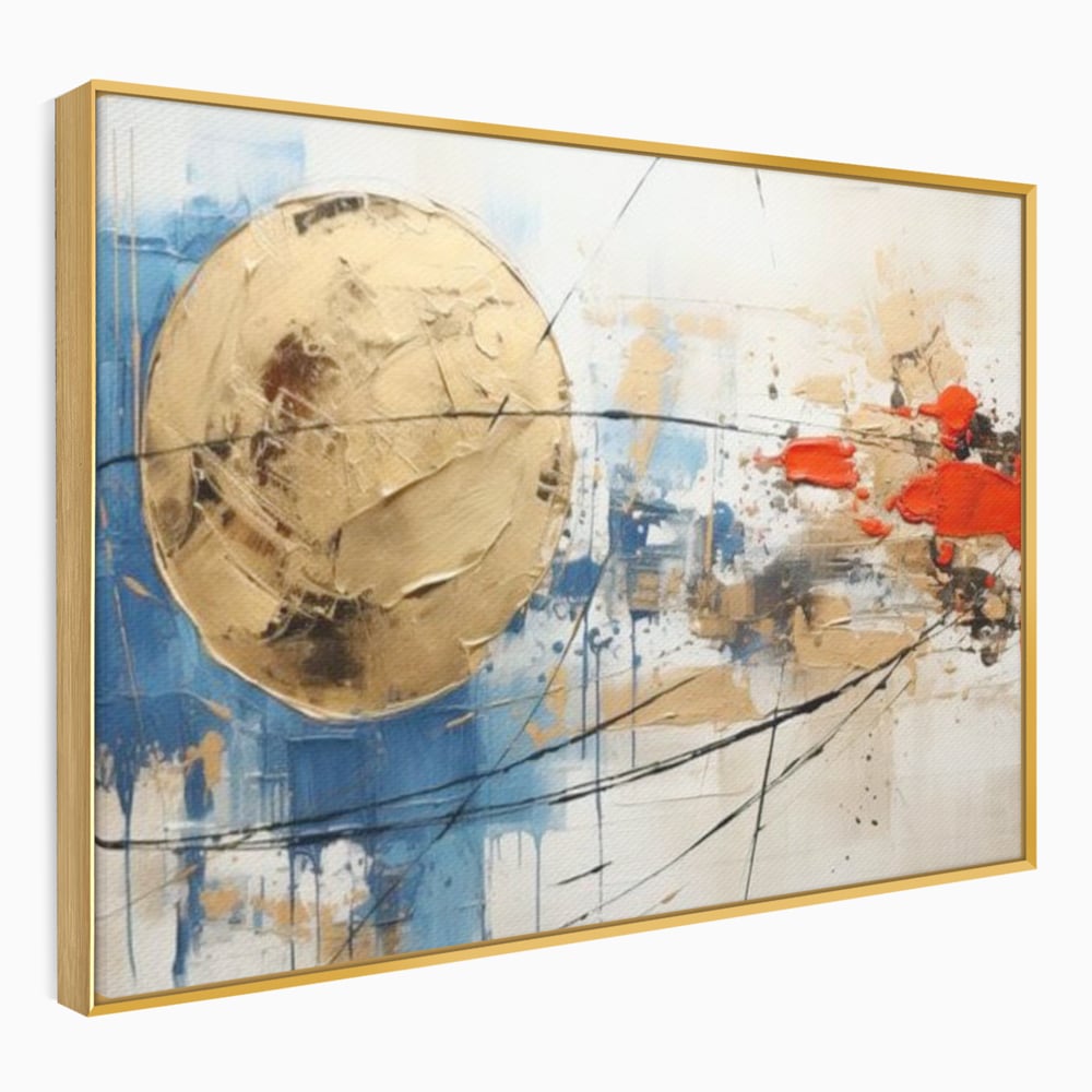 Leinwand Wandkunst Canvas Premium, LuxCanva® J1023, Kosmische Kollision, Universum, Energie, Sterne, Geburt, Feuer, Licht, Aura, Orbit, Leidenschaft, Himmel, Scantee, Wohnen, Schlafzimmer