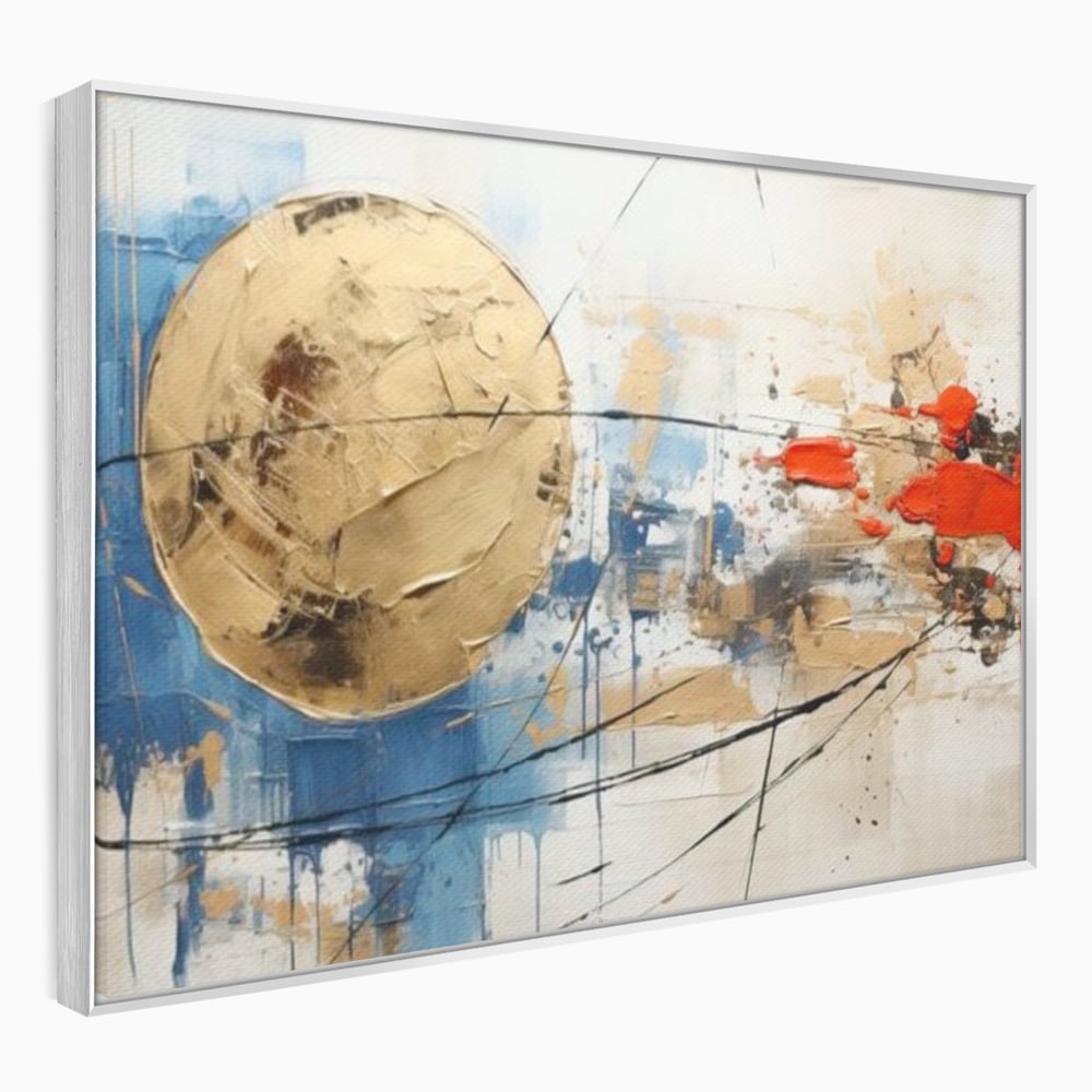 Leinwand Wandkunst Canvas Premium, LuxCanva® J1023, Kosmische Kollision, Universum, Energie, Sterne, Geburt, Feuer, Licht, Aura, Orbit, Leidenschaft, Himmel, Scantee, Wohnen, Schlafzimmer