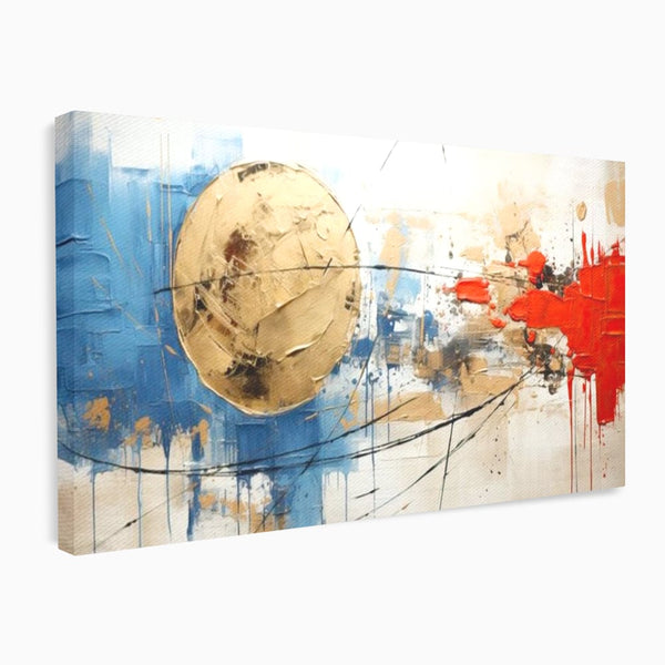 Leinwand Wandkunst Canvas Premium, LuxCanva® J1023, Kosmische Kollision, Universum, Energie, Sterne, Geburt, Feuer, Licht, Aura, Orbit, Leidenschaft, Himmel, Scantee, Wohnen, Schlafzimmer