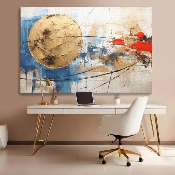 Tablou Canvas Premium, LuxCanva® J1023, Coliziune Cosmica, Univers, Energie, Stele, Nastere, Foc, Lumina, Aura, Orbita, Pasiune, Cer, Scanteie, Living, Dormitor