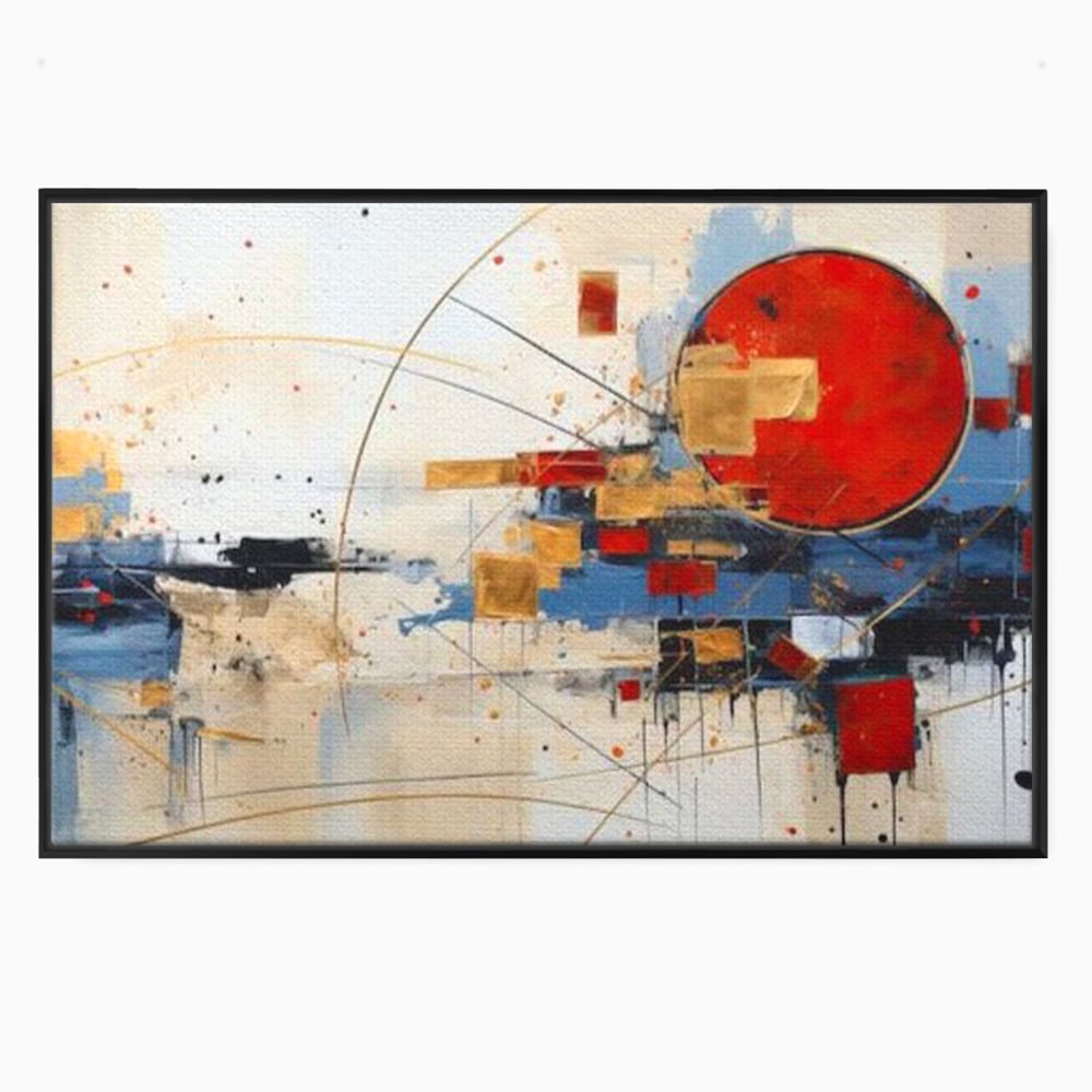 Tablou Canvas Premium, LuxCanva® J1024, Dansul Planetei Rosii, Impact, Conexiuni, Fascinatie, Orbita, Expansiune, Evolutie, Planete, Cosmos, Astral, Living, Dormitor
