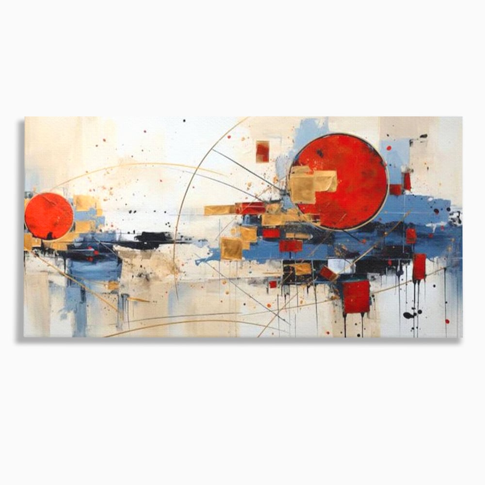 Tablou Canvas Premium, LuxCanva® J1024, Dansul Planetei Rosii, Impact, Conexiuni, Fascinatie, Orbita, Expansiune, Evolutie, Planete, Cosmos, Astral, Living, Dormitor