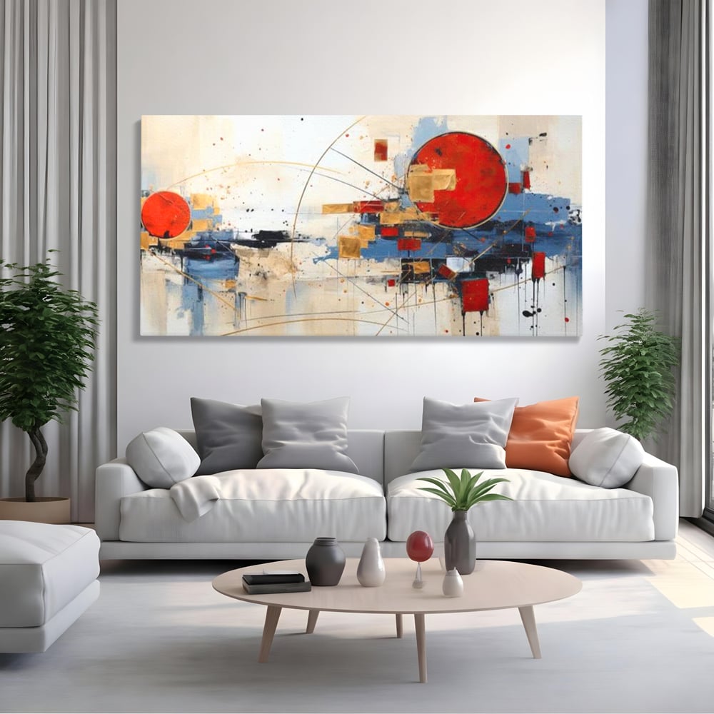 Tablou Canvas Premium, LuxCanva® J1024, Dansul Planetei Rosii, Impact, Conexiuni, Fascinatie, Orbita, Expansiune, Evolutie, Planete, Cosmos, Astral, Living, Dormitor