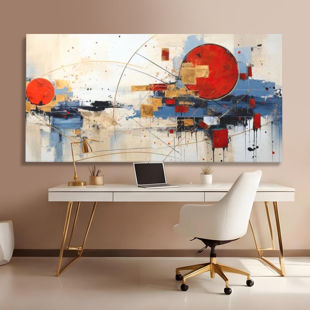 Tablou Canvas Premium, LuxCanva® J1024, Dansul Planetei Rosii, Impact, Conexiuni, Fascinatie, Orbita, Expansiune, Evolutie, Planete, Cosmos, Astral, Living, Dormitor