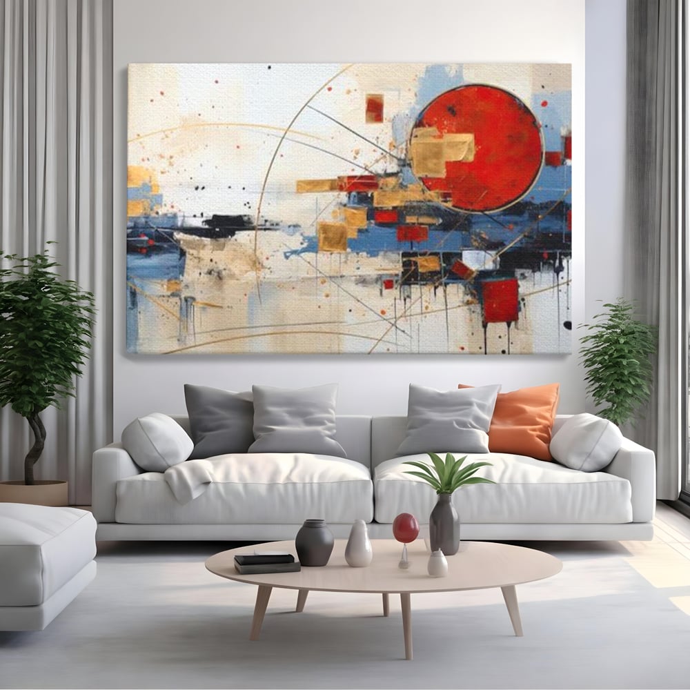 Tablou Canvas Premium, LuxCanva® J1024, Dansul Planetei Rosii, Impact, Conexiuni, Fascinatie, Orbita, Expansiune, Evolutie, Planete, Cosmos, Astral, Living, Dormitor